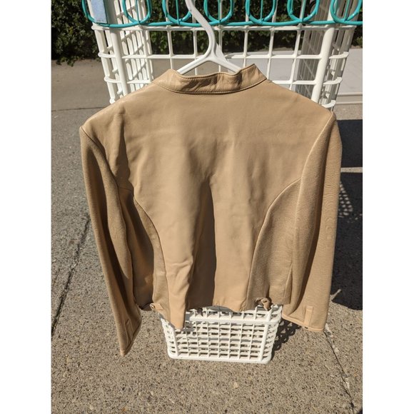 Danier Leather Sand colour Women's Jacket Medium Cream - Picture 2 of 7